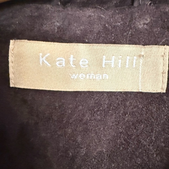 Vintage Kate Hill Chocolate Brown Leather Suede Barn Jacket Women’s size 18W XL - Picture 3 of 16